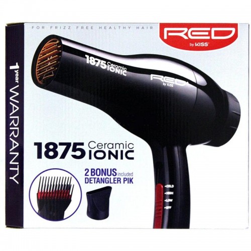 Red by Kiss 1875 Ceramic Ionic Hair Dryer